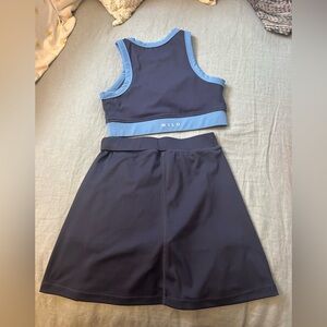 WILO Navy Blue Women's Skirt Set